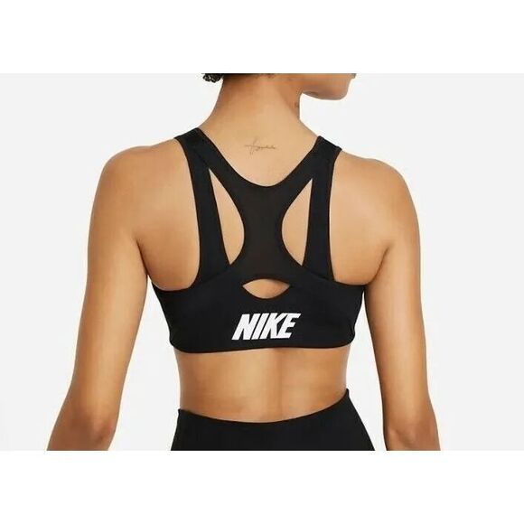 Nike Other - Nike Shape Women's High Support Padded Zip-Front Sports Bra Black Size Large